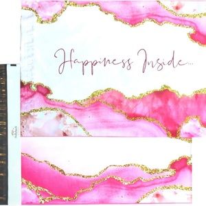 10 LARGE POLY MAILERS Happiness Inside